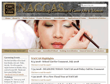 Tablet Screenshot of naccas.org